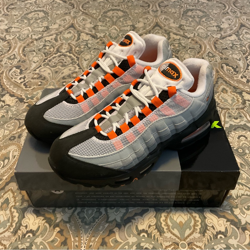 New Nike Air Max 95 OG Bright Mandarin HM4740-005 Women’s Sz 8.5 Mens 7